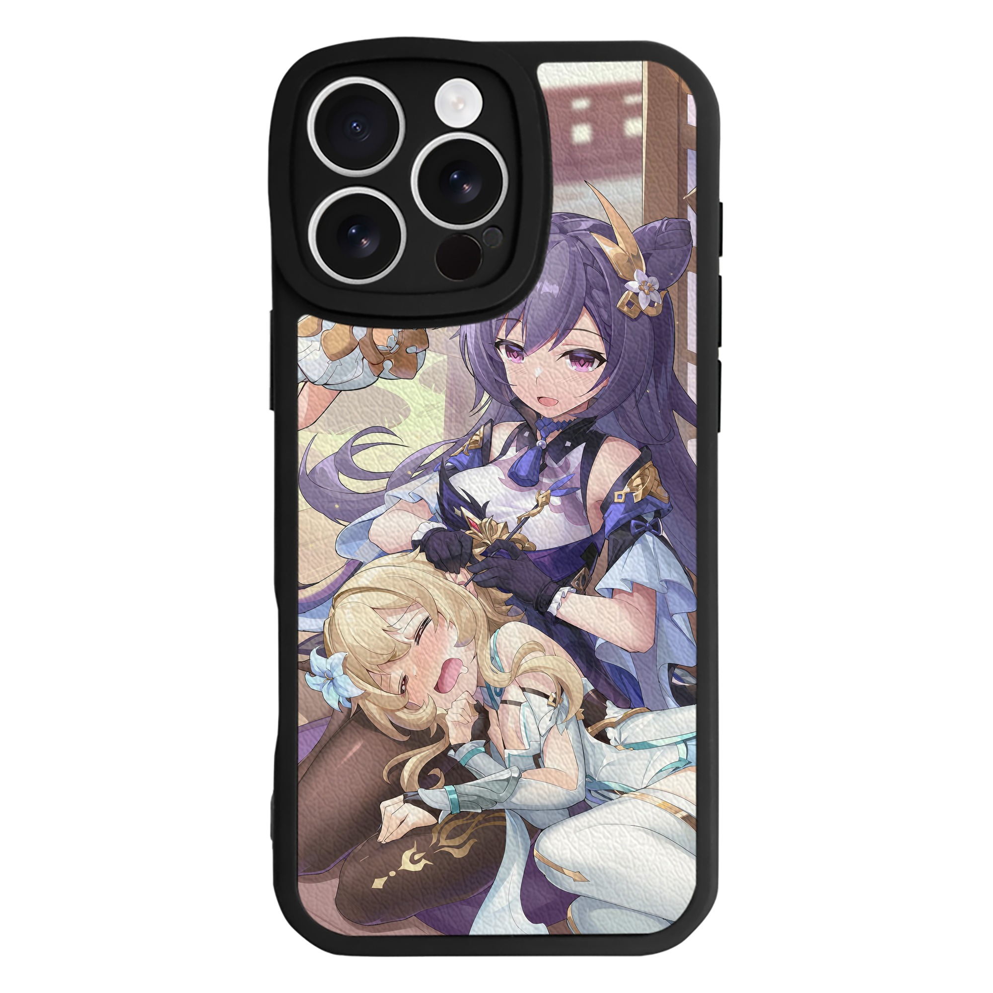 げんし神 genshin 【iPhone 16シリーズ対応】シリコンスマホケース（レザー調） 材質：シリコン
